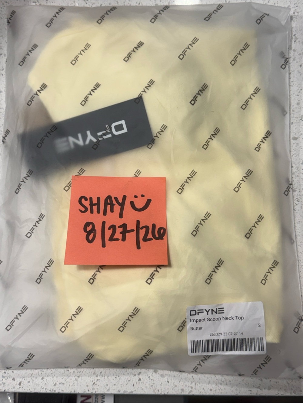 DFYNE Impact Scoop Top - Butter Small